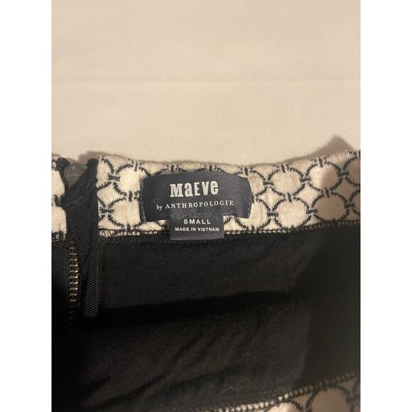 Maeve Anthropologie Geometric Knit Pencil Skirt - Black & White - Small - Picture 4 of 7